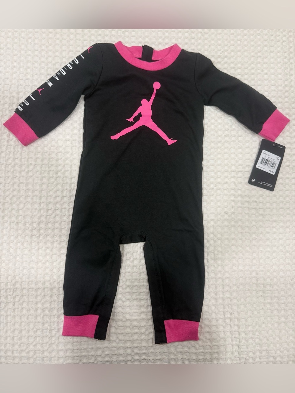 Jordan Black One-Piece with Pink Jumpman